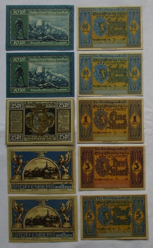 Banknoten notgeld stadt - 10,
