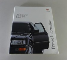 Pressemappe Audi 80 16V / Coupé 20V / 100 TDI inkl. V8 & Quattro Stand 09/1989