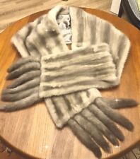 Nerzstola Große XL Luxusstola Nerzjacke Silbergrau?❤️AAA