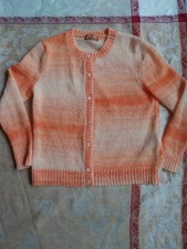 Missoni Strickjacke Mohair orange weißer Farbverlauf neu o.E. Gr. ital.46