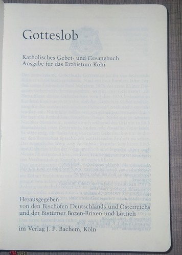 Gotteslob katholisches gebet - katholisches, gebet-
