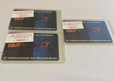 3X Neu Telefonkarte  Werbung