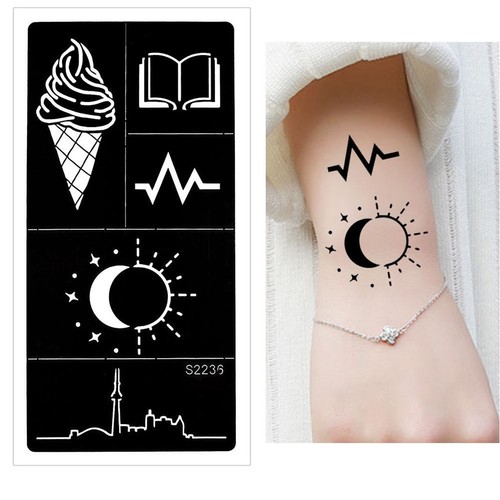 Henna tattoo schablone - henna,