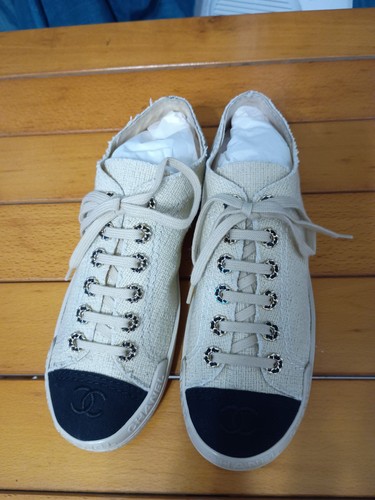 Chanel canvas sneaker beige - canvas,