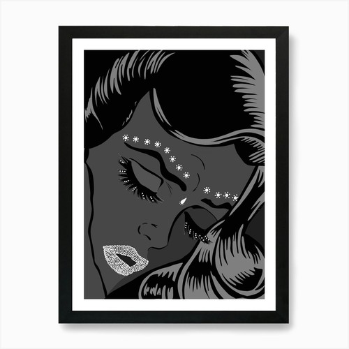 Pop art model kunstdruck - pop,