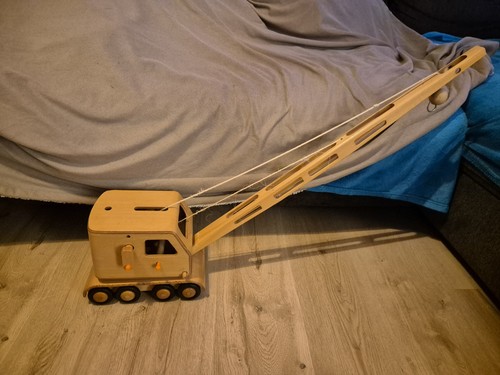 Ddr spielzeug holzkran fröbel - ddr,