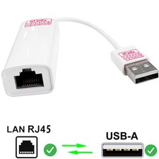 Weiß USB 2.0 RJ45 LAN Adapter