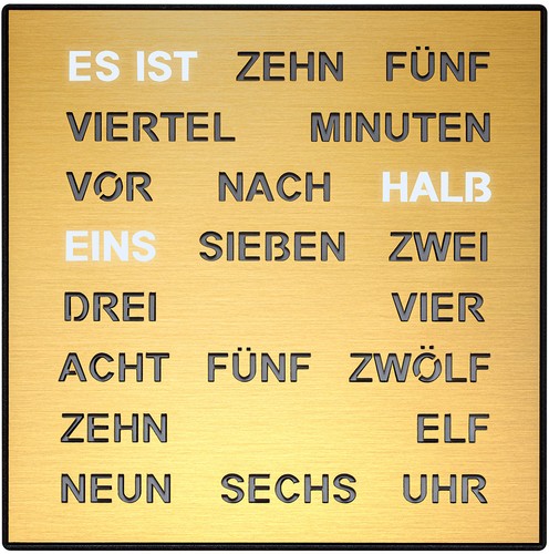 Filius wort tischuhr wanduhr - -,