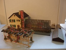 ✅Faller 220 + 584 -- Blumenladen mit Gärtnerei + Rosenlaube -- 50er Jahre, Holz