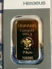 Goldbarren 1 Unze/oz  999.9
