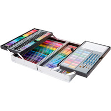 🎨 Mal- und Zeichenset – 112-teilig im Koffer | Twinmarkern, Buntstiften, Acryl