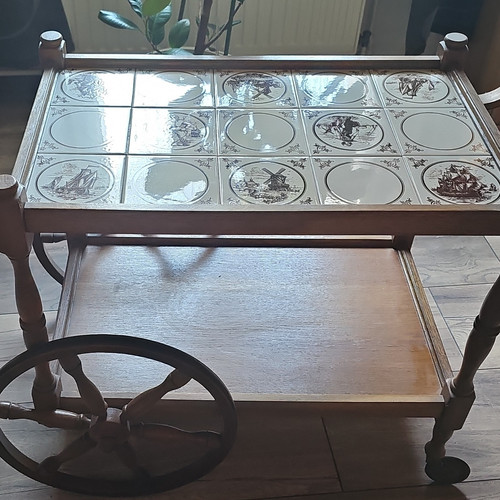 Vintage servierwagen holz - vintage,