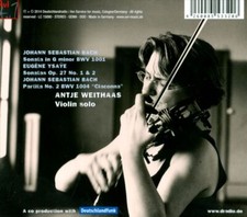 BACH & YSA˜E, VOL. 1 NEW CD