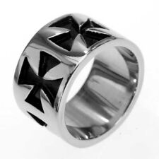 Edelstahl- Ring Eisernes Kreuz