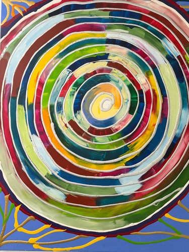 Abstrakte acryl bilder - acryl, auf