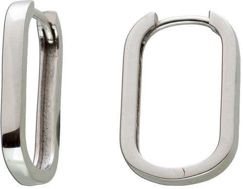 Ovale hoops creolen - hoops, ohrringe