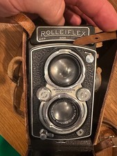 Rolleiflex TLR – Carl Zeiss Tessar 75mm f/3.5, Compur-Rapid, inkl. Ledertasche