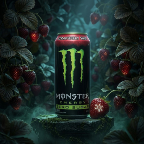 Monster energy strawberry - strawberry, shot