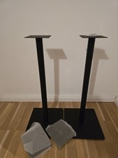 nubert Lautsprecherstativ, 67cm, pulverbeschichtet, schwarz, 2 Adapterplatten