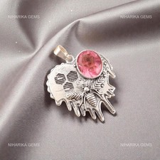 925 Sterlingsilber Oval Rosa