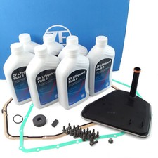 ZF Ölwannendichtung Filter Automatik 6-Gang + ZF Getriebeöl 7L für AUDI A4 A6 A8