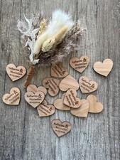 50 Streudeko Holz Herz