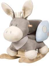 Schaukeltier Nattou Esel Baby Schaukelpferd Polyester 60x39x50 cm