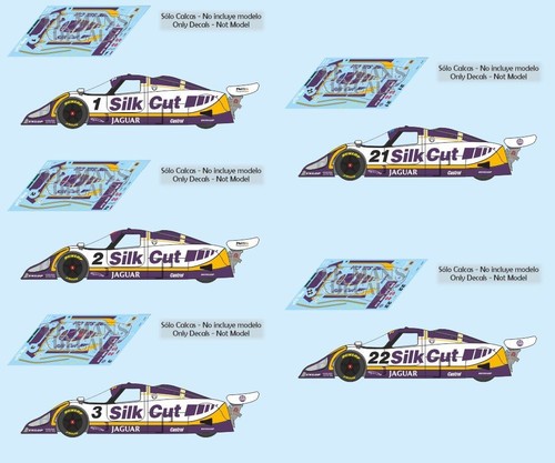 Decals jaguar xjr mans - jaguar,