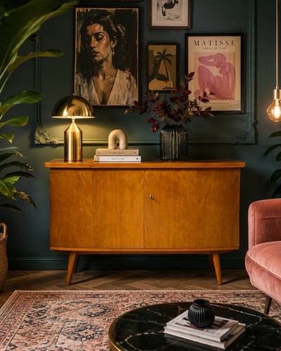 Midcentury modern anrichte - midcentury,