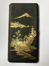 antike Zigarettenetui Stil Komai Damaszener Japan, Sammlerstueck