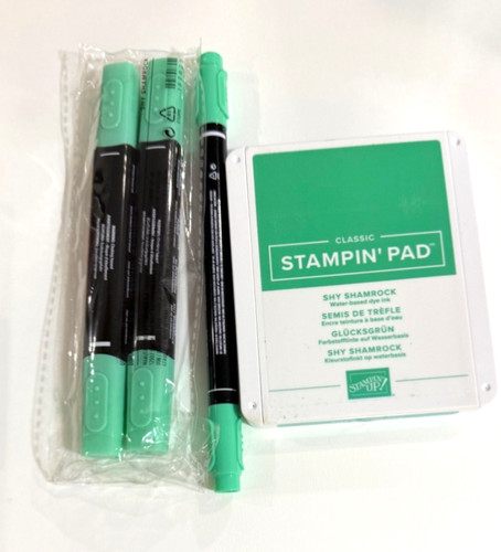 Shy shamrock stampin up - shy,