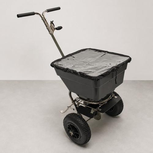 Streuhandwagen edelstahl 55l - edelstahl,