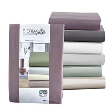 Biber Spannbetttuch Spannlaken Baumwolle warm Bierbaum 90x200 100x200