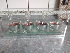 Glas Teelichthalter für den Tisch oder Board ,Weihnachten,festlich,kerzenständer