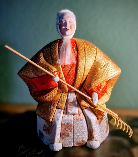 Takasago japanische puppe noh - puppe,