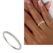 Dünner Kugelring 585 echt