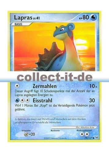 Pokemon platin 127 lapras - pokemon, 79/127