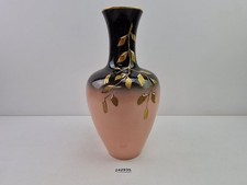Vase Porzellan rosa schwarz