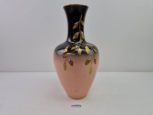 Vase porzellan rosa schwarz - rosa,