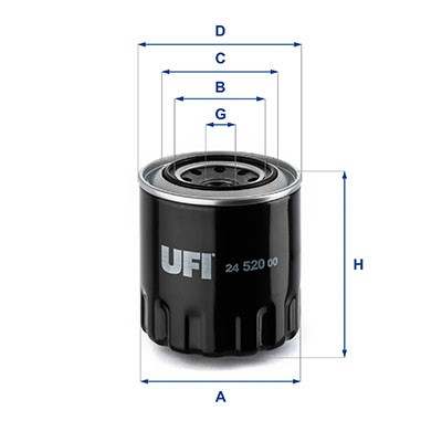 Ufi 520 kraftstofffilter - 24.520.00,