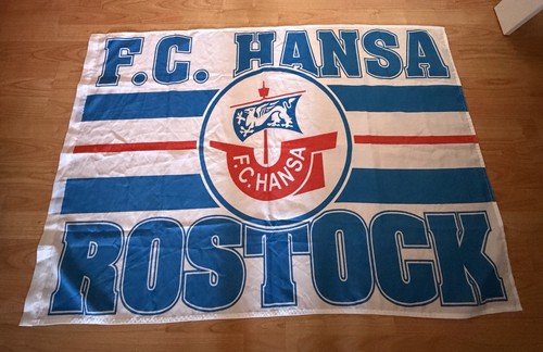 Hansa rostock fanflagge - f.c.,