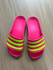 Adidas Schlappen, Gr. 38, Pink/Gelb, Neu!