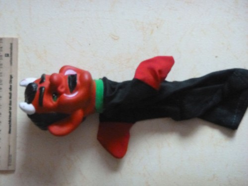 Teufel handpuppe - , teufel,handpuppe