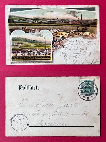 Litho großpostwitz 1903 - litho,