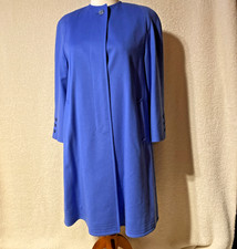 Bauer Woll-Mantel Gr. 36 - Blau - Swinger - Schulterpolster