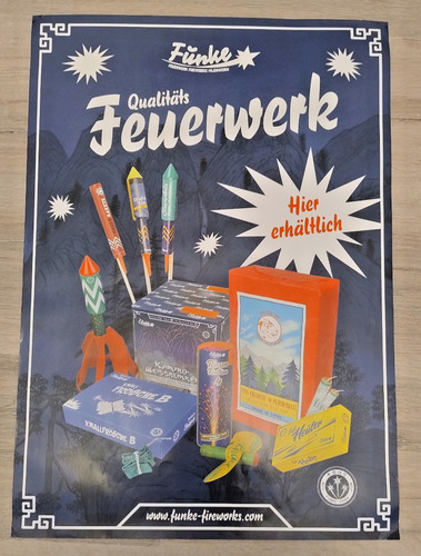 Feuerwerk poster 59x41cm - feuerwerk,