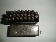 Alte Schlagbuchstaben 3 mm Oldtimer Schlagstempel Stempel  (4)