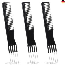 Toupierkamm 3 Stück Schwarz