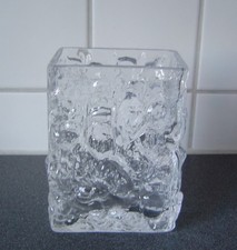 Vintage eisglas vase - vintage,