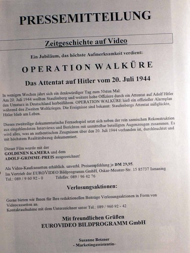 Operation walküre das - walküre,